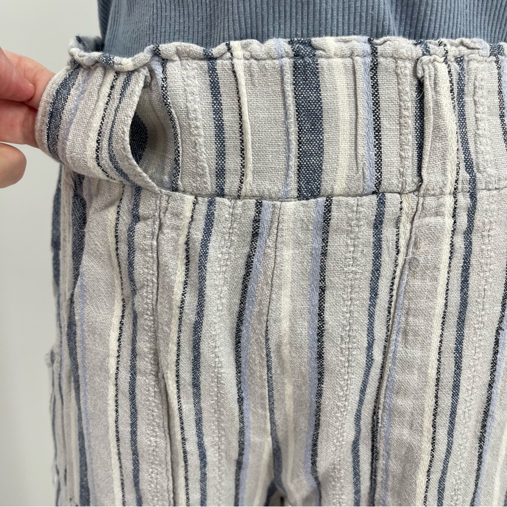 Indigo Rein Linen Blend Medium Beach Shorts Coastal Boho Chic Surfer Resortwear - Picture 8 of 15